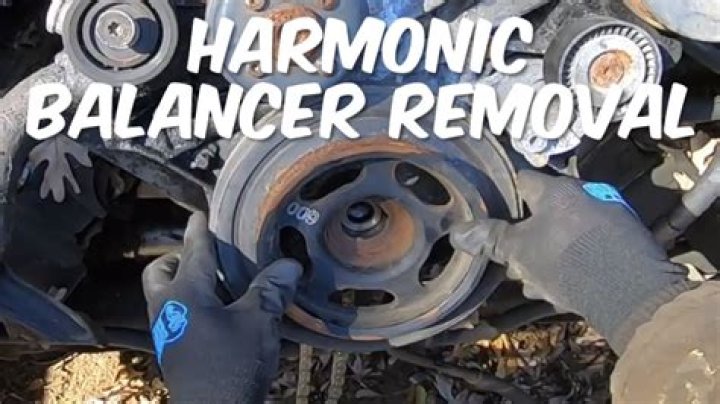 How do you remove a harmonic balancer without a puller