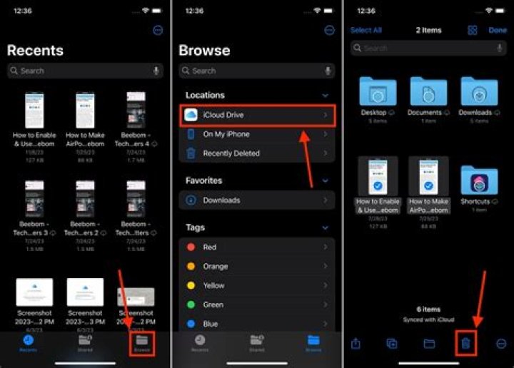 how to clear icloud