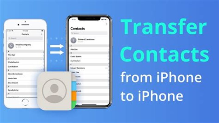 Transfer contacts from iphone to iphone