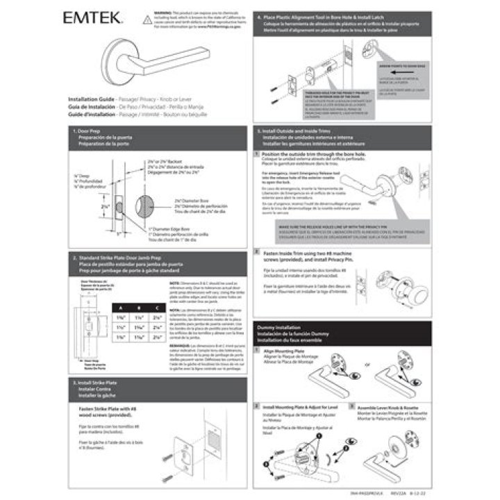 What keyway does emtek use